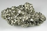 Shimmering Pyrite Crystal Cluster - Peru #190957-2